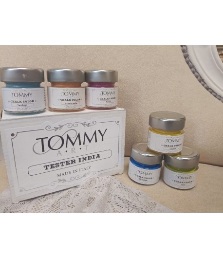 TOMMY ART Tester Shabby INDIA - kit da 6 pz da 30 ml
