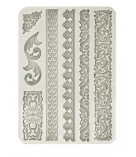 Stamperia STAMPO IN SILICONE bordure e greche - 14,8 X 21 cm