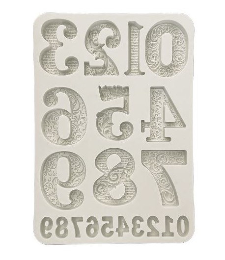 Stamperia STAMPO IN SILICONE numeri - 14,8 X 21 cm