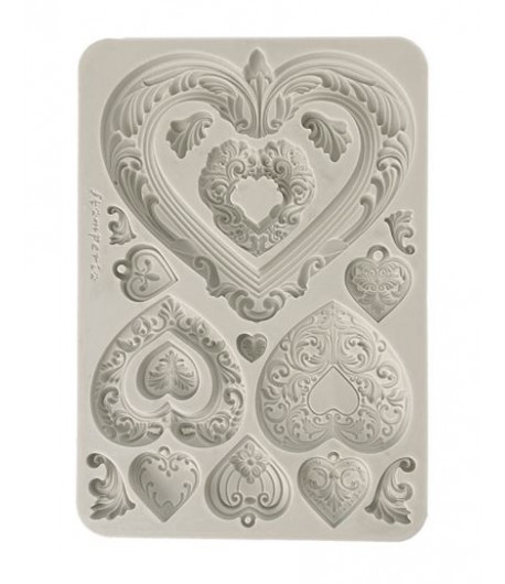 Stamperia STAMPO IN SILICONE cuori - 14,8 X 21 cm