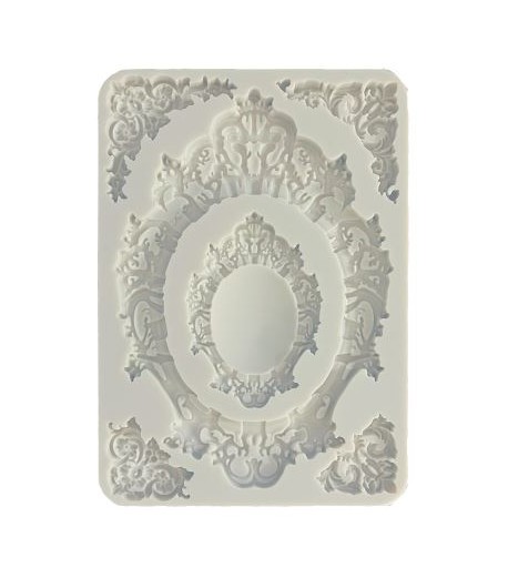 Stamperia STAMPO IN SILICONE SIR VAGABOND IN FANTASY  WORLD ANGOLI E ORNAMENTI - 14,8 X 21 cm