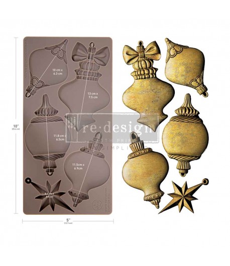 Stampo decorativo in silicone  - WINTER LUXE BLANKS - 12,5 X 25,4 cm