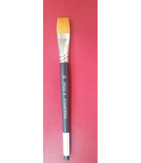 STAMPERIA Pennello punta piatta mis.18