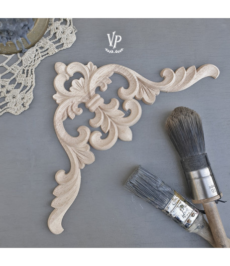 Vintage Paint Fregio decorativo in legno - 20x20 cm