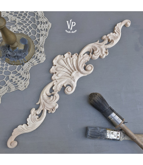 Vintage Paint Fregio decorativo in legno - 50x11 cm