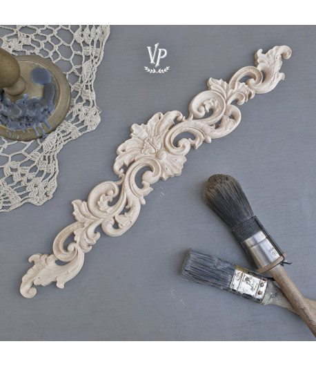 Vintage Paint Fregio decorativo in legno - 40x8 cm