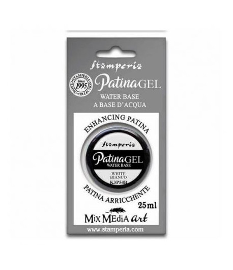 STAMPERIA  Patina gel in blister 25ml. BIANCO