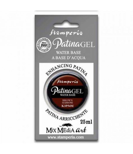 STAMPERIA  Patina gel in blister 25ml. MARRONE