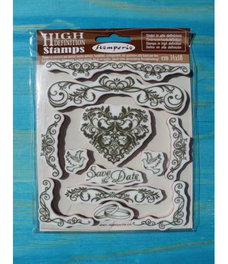 STAMPERIA  Timbro in caucciù - SAVE THE DATE
