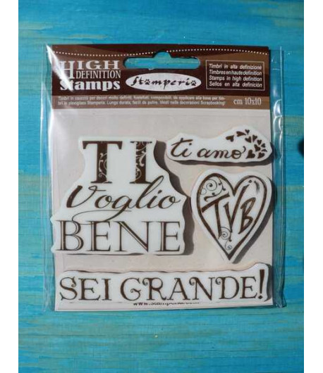 STAMPERIA  Timbro in caucciù - TI VOGLIO BENE