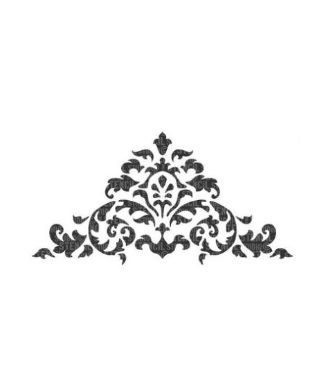 Stencil spesso - bordo di acanto