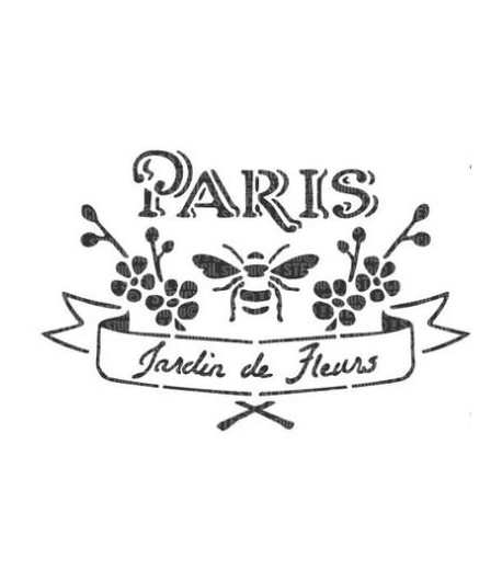 Stencil spesso - Paris Jardin  21 x 29,5 cm