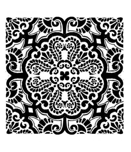 STAMPERIA  STENCIL SPESSO CM.18 X 18 - PIASTRELLA