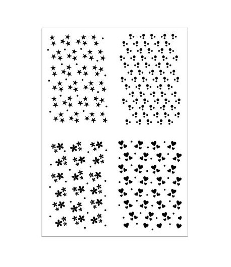 TOMMY ART Stencil - MINI TEXTURE A4