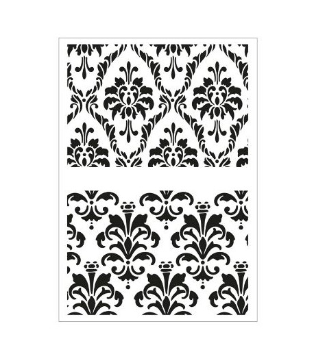 TOMMY ART  Stencil - MINI DAMASCO A4