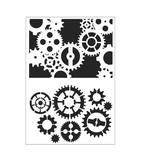 TOMMY ART Stencil - INGRANAGGI A4