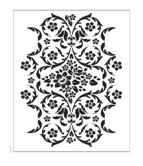 TOMMY ART Stencil - DAMASCATO 34X40 cm