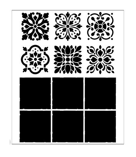 TOMMY ART Stencil - MAIOLICA 34X40 cm