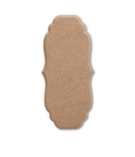TOMMY ART Targa rettangolare con smerli - L 13,5 cm x H 28,9 cm