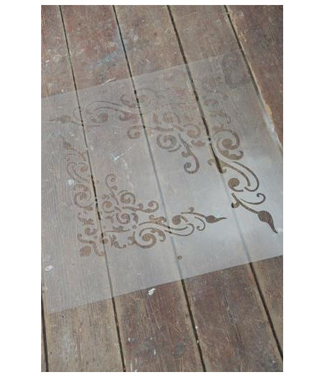 VINTAGE PAINT Stencil un quarto  - 52 x 55 cm