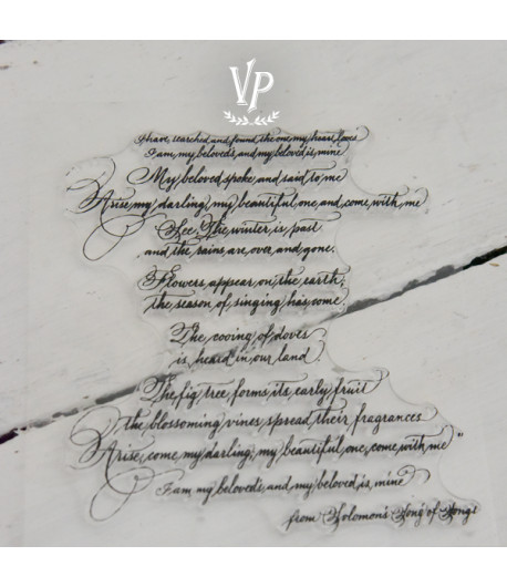 Timbro  testo calligrafico