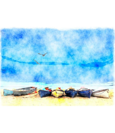 MINT BY MICHELLE Carta da découpage - COASTAL BLUE (costiera blu)