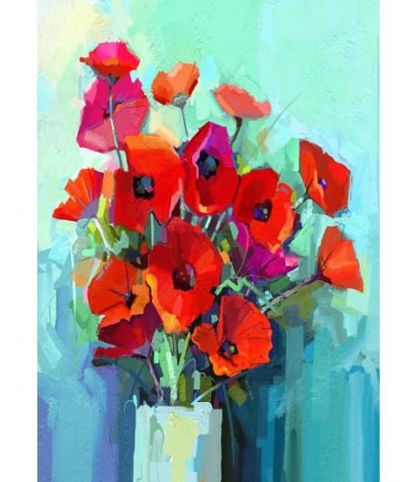 MINT BY MICHELLE Carta da découpage - POPPIES (papaveri)