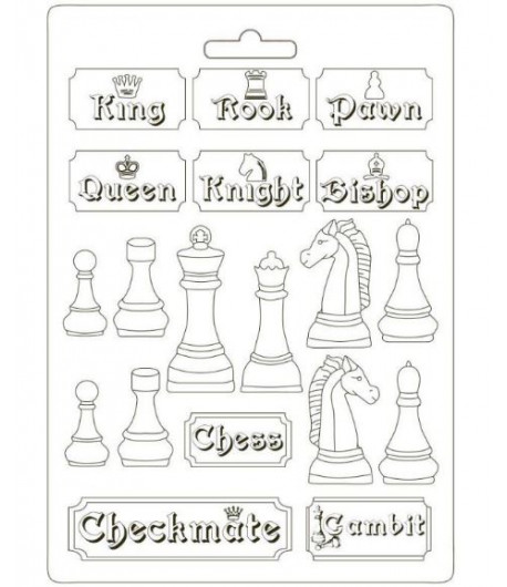 Stamperia Stampo Morbido Maxi - Scacchiera Alice  21 x 29,7 cm