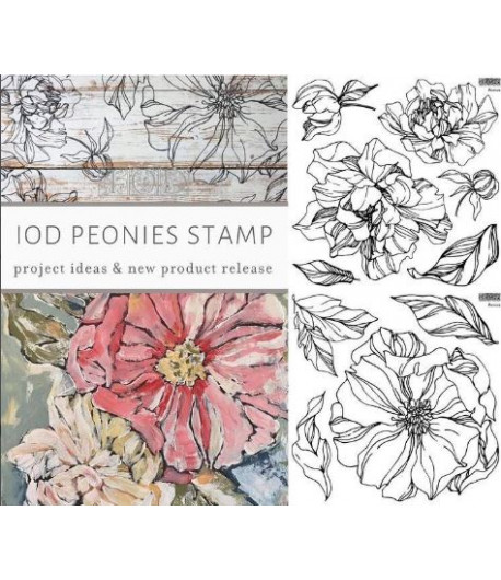Timbro decorazione - PEONIE