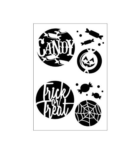 TOMMY ART Stencil  sottile A5 - CANDY 15x21 cm
