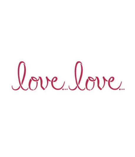 STAMPERIA STENCIL B CM. 38 X 15 LOVE...LOVE...