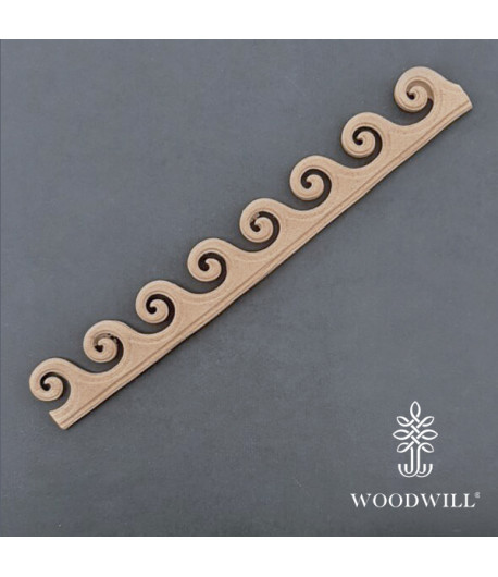 Vintage Paint Woodwill Fregio flessibile - Cornice onde 17x2.6cm