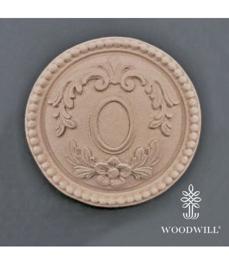 Vintage Paint Woodwill Fregio flessibile - fiore decorativo Ø 11,5 cm