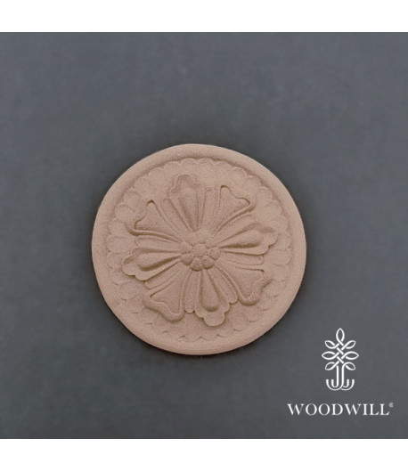 Vintage Paint Woodwill Fregio flessibile - fiore rosetta 7,5x7,5 cm