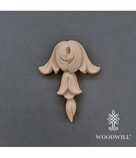 Vintage Paint Woodwill Fregio flessibile - scultura decorativa 6,5x4,5 cm