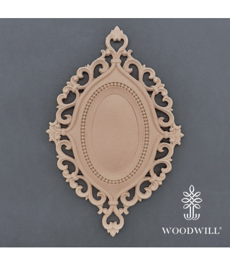 Vintage Paint Woodwill Fregio flessibile - decorazione ovale 20x 13,5 cm