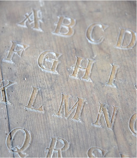 Stencil lettere stampatello