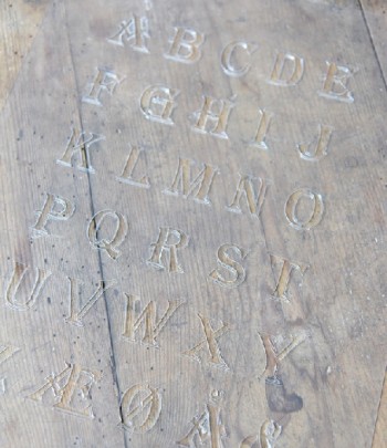 Stencil lettere stampatello