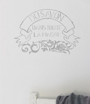 Stencil du savon