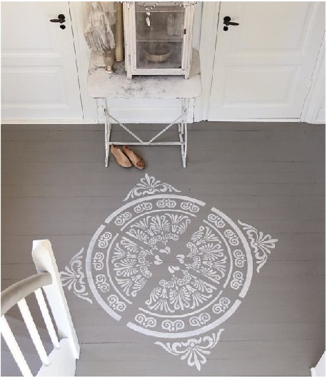 VINTAGE PAINT Stencil Mandala  - 53 x 55 cm