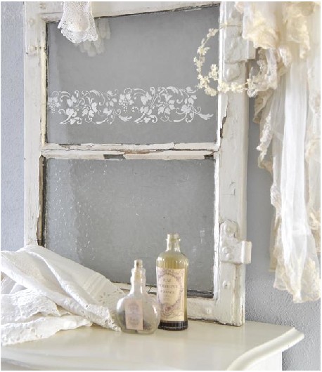 VINTAGE PAINT Stencil tralcio vite - 40 x 12 cm