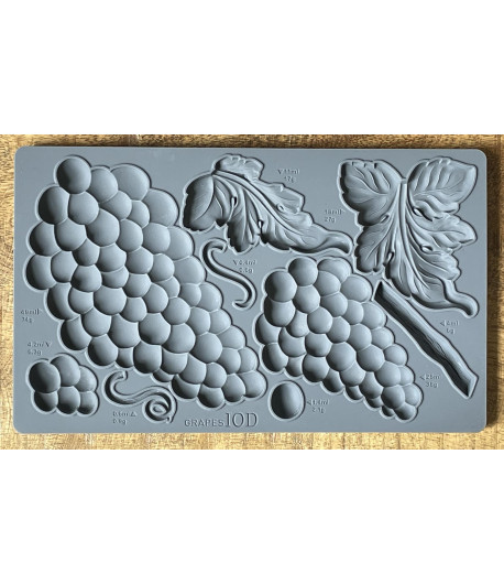 IOD Stampo fregi in silicone - Grapes 25,5 cm x 15,5 cm