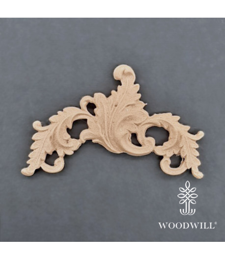 Vintage Paint Woodwill Fregio flessibile - Decorazione centrale 8X4.5 cm