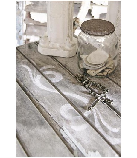 VINTAGE PAINT  Stencil cureved lurke - 37 x 9 cm