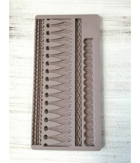 Stampo decorativo  in silicone - BORDI 12,7X25,4 cm