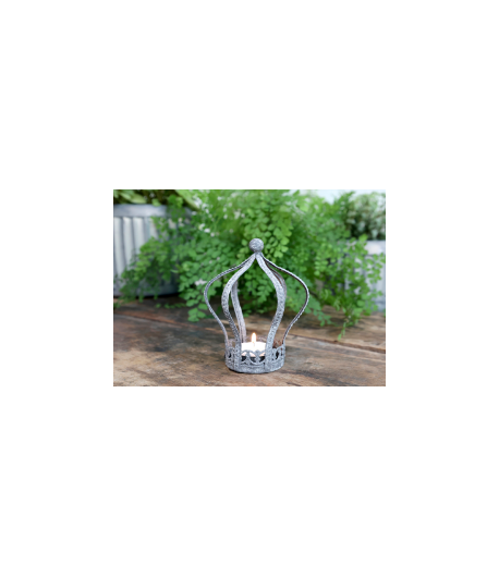 Portacandele  - Corona zinco