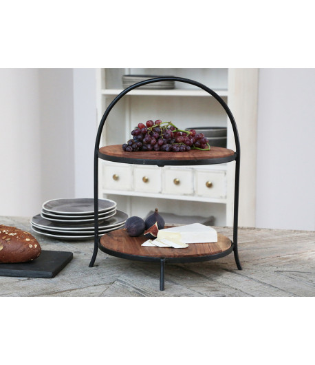 Centrotavola alzatina - 2 ripiani girevoli