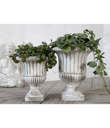 CHIC ANTIQUE Vaso per piante - H 24,5 x Ø 19,5 cm
