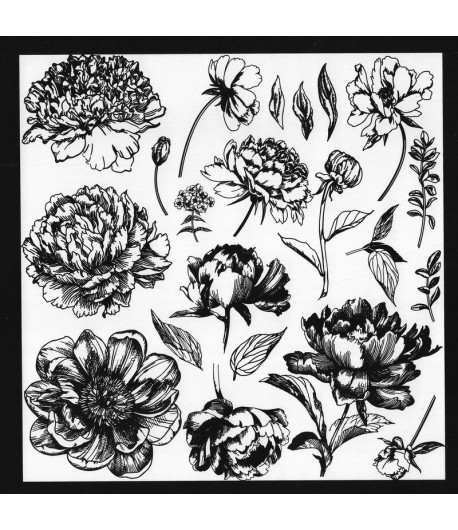 Timbro Decorazioni Floreali