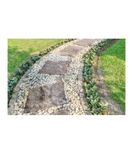 Stampo per cemento - decorazione floreale  30 x 30 x 5 cm